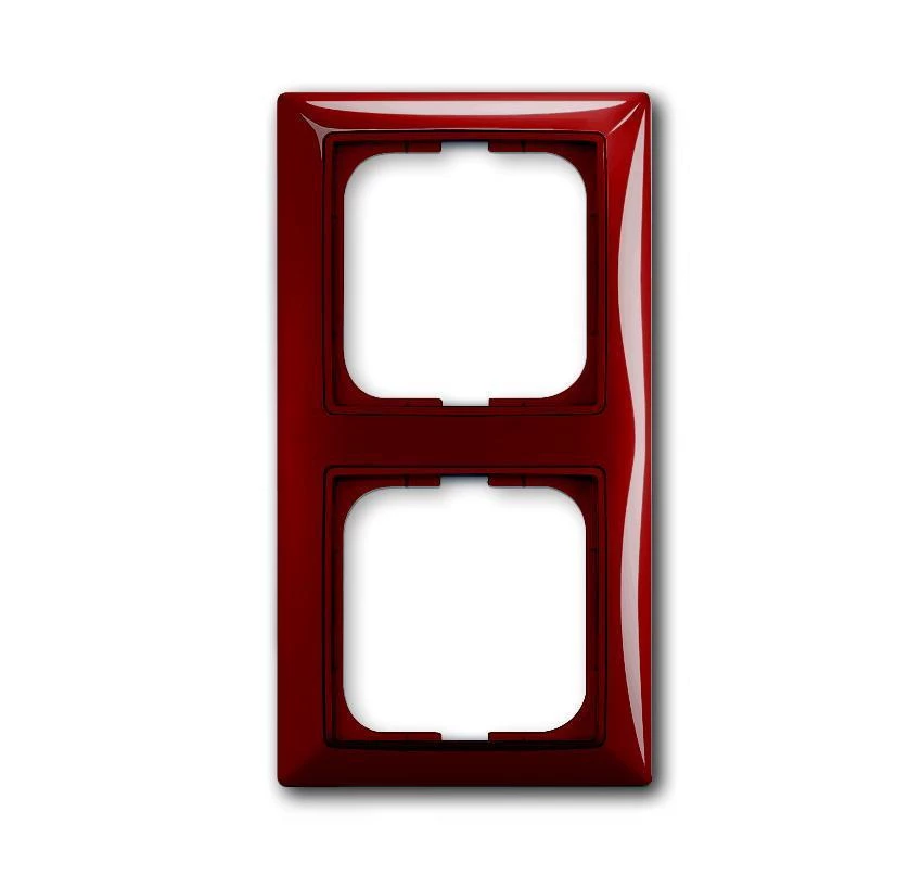  артикул 2CKA001725A1517 название Рамка 2-ая (двойная), цвет Foyer (красный), Basic 55, ABB