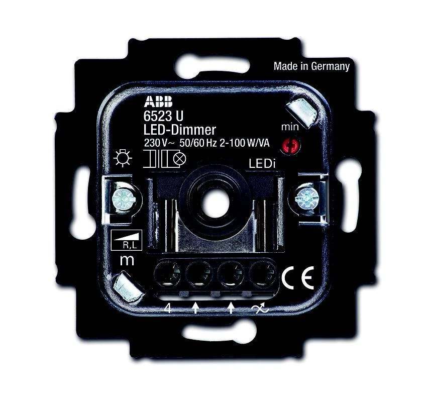  артикул 6512-0-0307 название ABB BJE Мех Светорегулятор поворотный светодиодный 100Вт