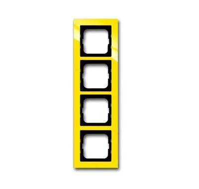 артикул 2CKA001754A4348 название Рамка 4-ая (четверная), цвет Желтый, Axcent, ABB