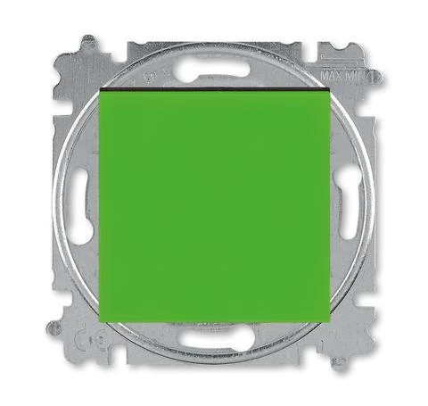  артикул 2CHH598645A6067 название Выключатель 1-клавишный; кнопочный с двух мест , Зеленый/Дымчатый черный, Levit, ABB