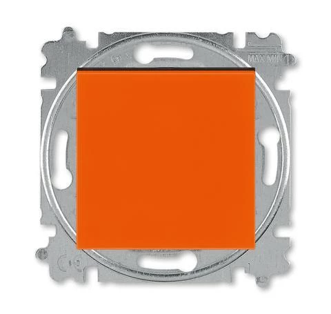  артикул 2CHH598645A6066 название Выключатель 1-клавишный; кнопочный с двух мест , Оранжевый/Дымчатый черный, Levit, ABB