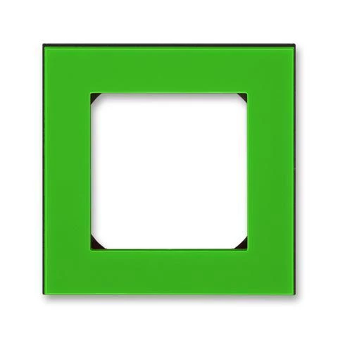 артикул 2CHH015010A6067 название Рамка 1-ая (одинарная), цвет Зеленый/Дымчатый черный, Levit, ABB